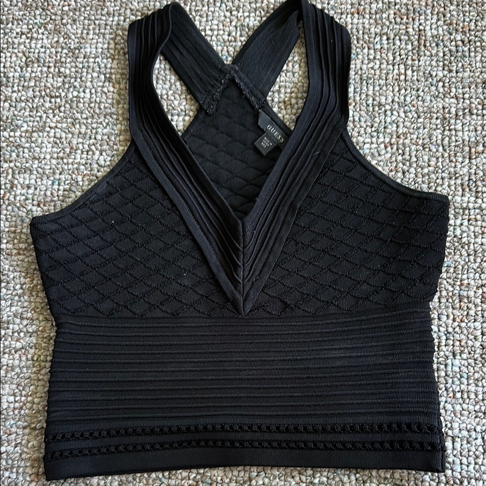 Guess V-Neck Crop Top